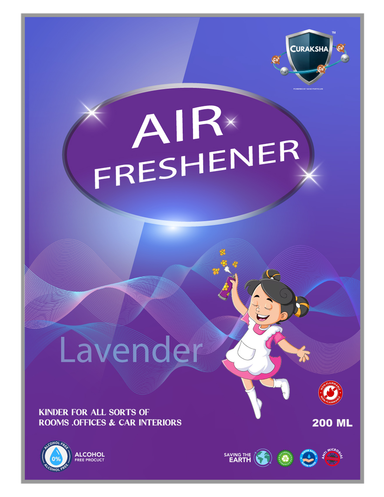 CuRaksha Air Freshener - Lavender