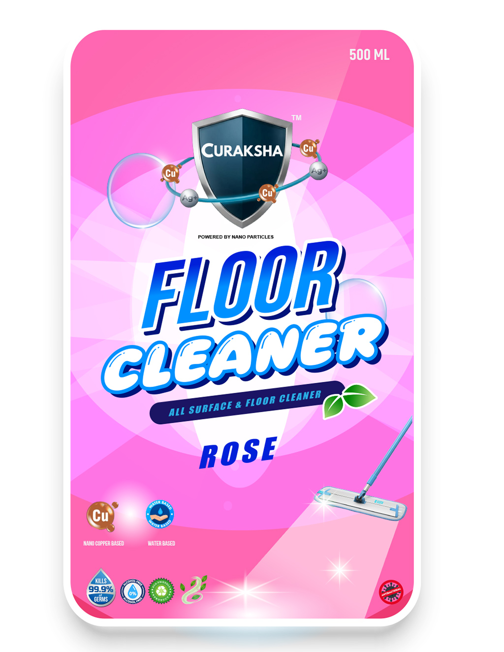 CuRaksha Floor Cleaner - Rose